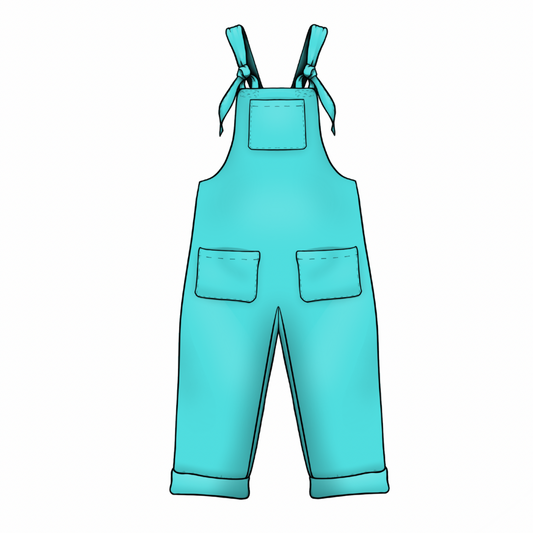 Tie Dungarees- BK